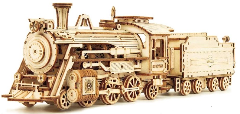 Picture of ROKR 3D wooden puzzle of a steam engine train