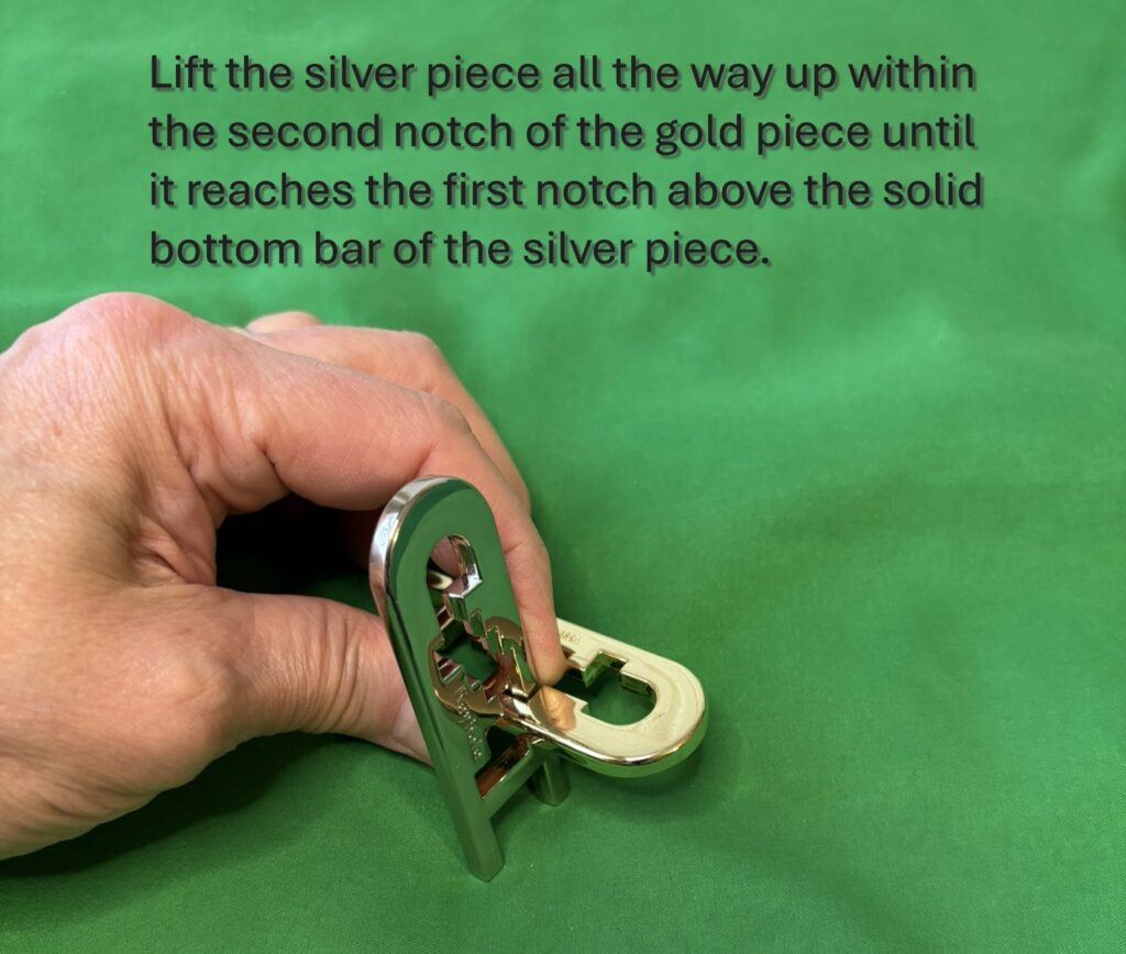 Puzzle shown in position for Step 3C3
